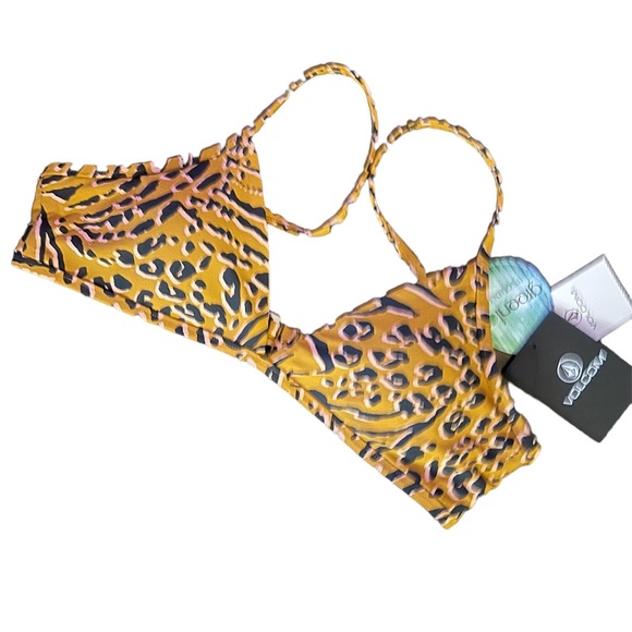 NWT Volcom GIRLS RUNNING WILD BIKINI SET - ANIMAL PRINT Sz: 14 - Picture 5 of 15